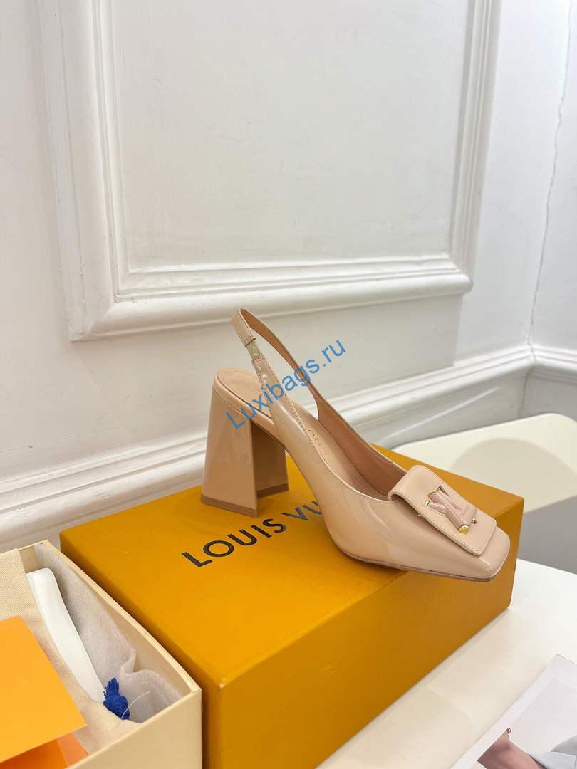 LV 1AB0BU Louis Vuitton Women's Shake Slingback Pump L68245 | lv 1ab0bu louis vuitton womens shake slingback pump l68245 4