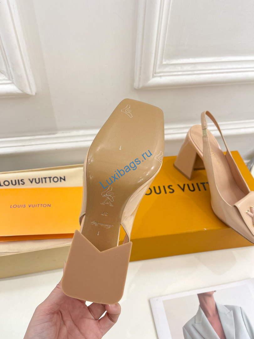 LV 1AB0BU Louis Vuitton Women's Shake Slingback Pump L68245 | lv 1ab0bu louis vuitton womens shake slingback pump l68245 9