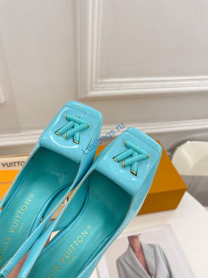 LV 1AB0BU Louis Vuitton Women's Shake Slingback Pump L68246 | lv 1ab0bu louis vuitton womens shake slingback pump l68246 8