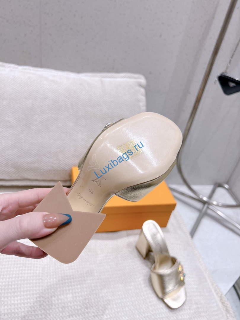 LV 1AB1JL Louis Vuitton Women's Shake Mules heel 9.5cm L68254 | lv 1ab1jl louis vuitton womens shake mules heel 9 5cm l68254 9