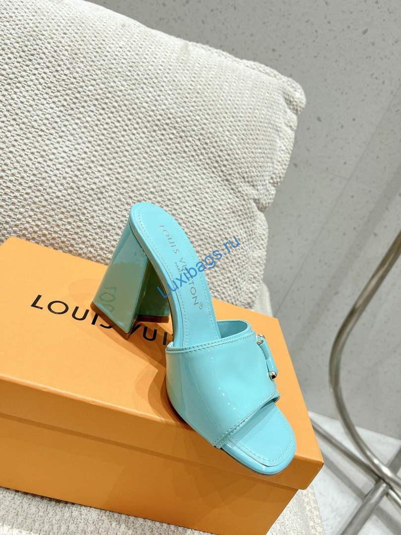 LV 1AB1JL Louis Vuitton Women's Shake Mules heel 9.5cm L68255 | lv 1ab1jl louis vuitton womens shake mules heel 9 5cm l68255 5