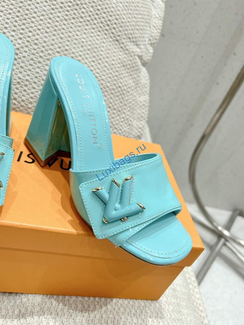 LV 1AB1JL Louis Vuitton Women's Shake Mules heel 9.5cm L68255 | lv 1ab1jl louis vuitton womens shake mules heel 9 5cm l68255 9