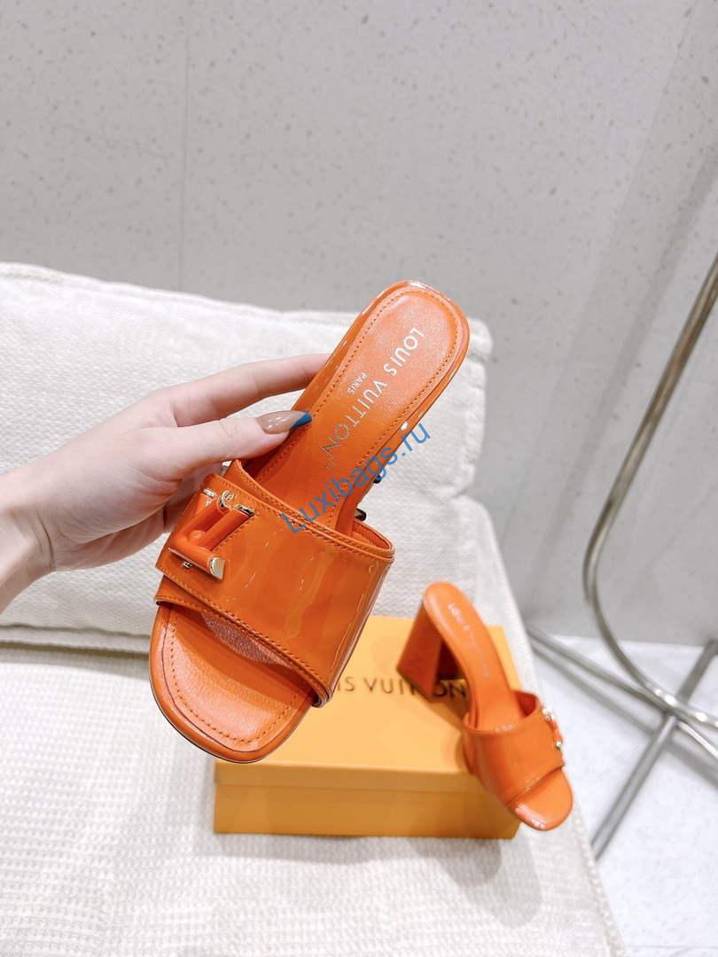 LV 1AB1JL Louis Vuitton Women's Shake Mules heel 9.5cm L68260 | lv 1ab1jl louis vuitton womens shake mules heel 9 5cm l68260 7