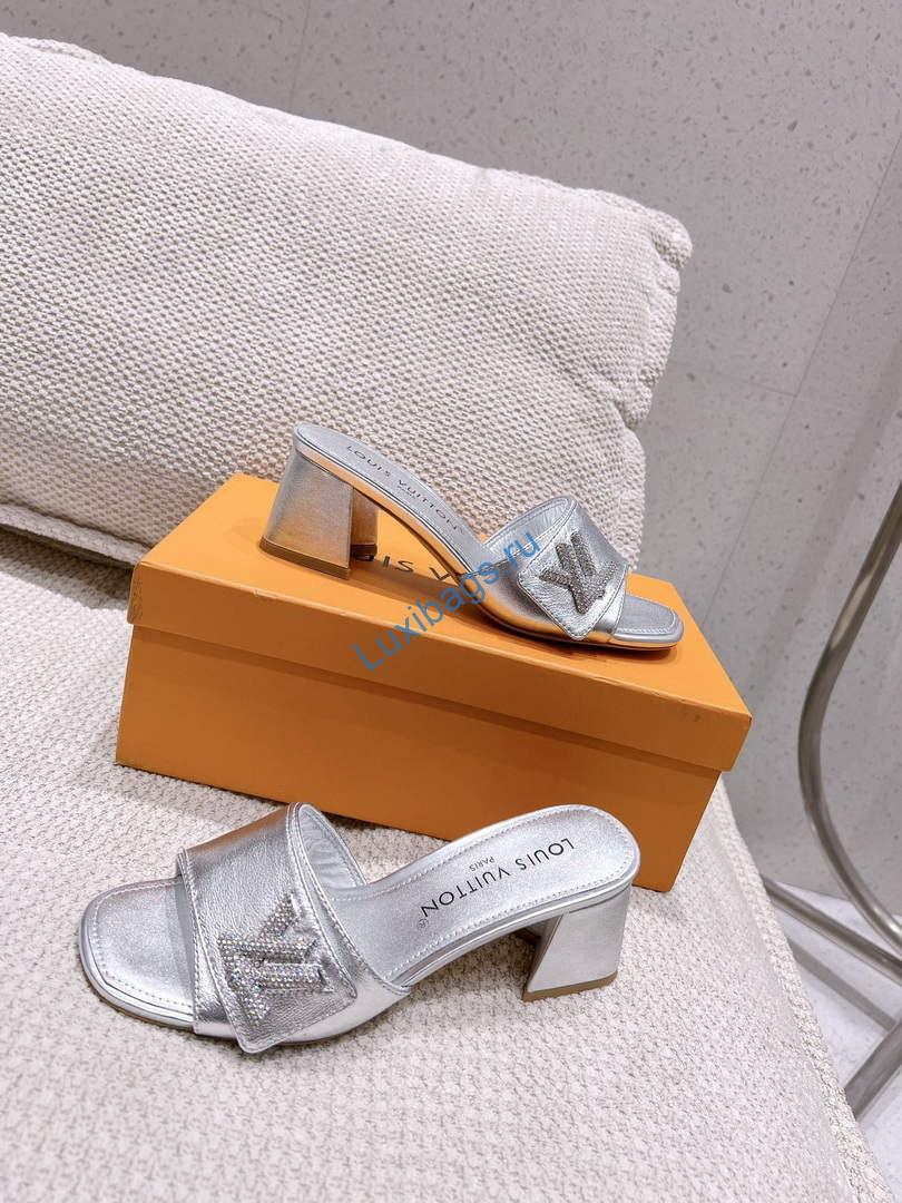 LV 1AB2OR Louis Vuitton Women's Shake Mules heel 5.5cm L68261 | lv 1ab2or louis vuitton womens shake mules heel 5 5cm l68261 4