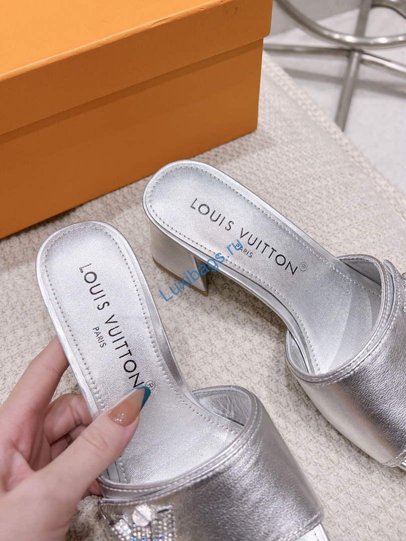 LV 1AB2OR Louis Vuitton Women's Shake Mules heel 5.5cm L68261 | lv 1ab2or louis vuitton womens shake mules heel 5 5cm l68261 8