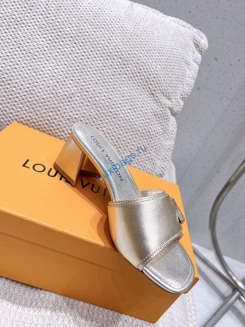 LV 1AB2OR Louis Vuitton Women's Shake Mules heel 5.5cm L68262 | lv 1ab2or louis vuitton womens shake mules heel 5 5cm l68262 4