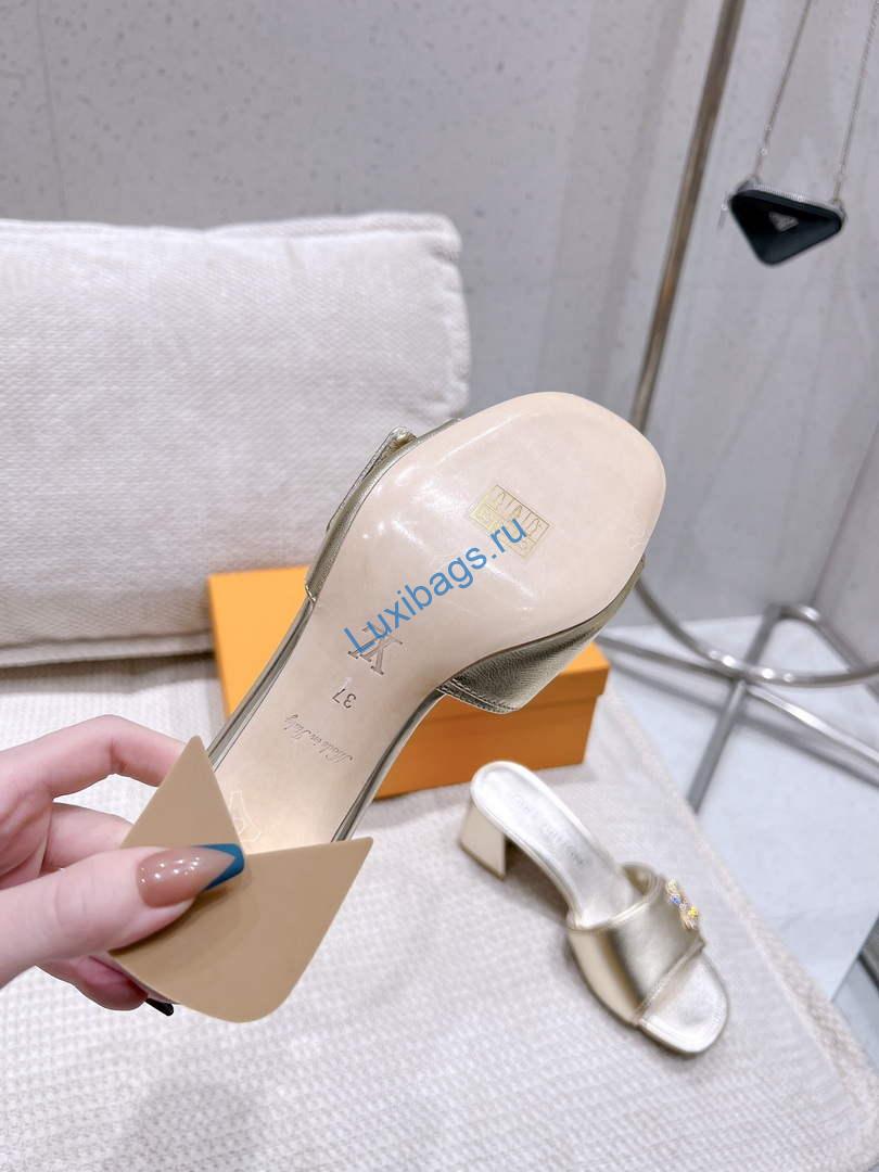 LV 1AB2OR Louis Vuitton Women's Shake Mules heel 5.5cm L68262 | lv 1ab2or louis vuitton womens shake mules heel 5 5cm l68262 9