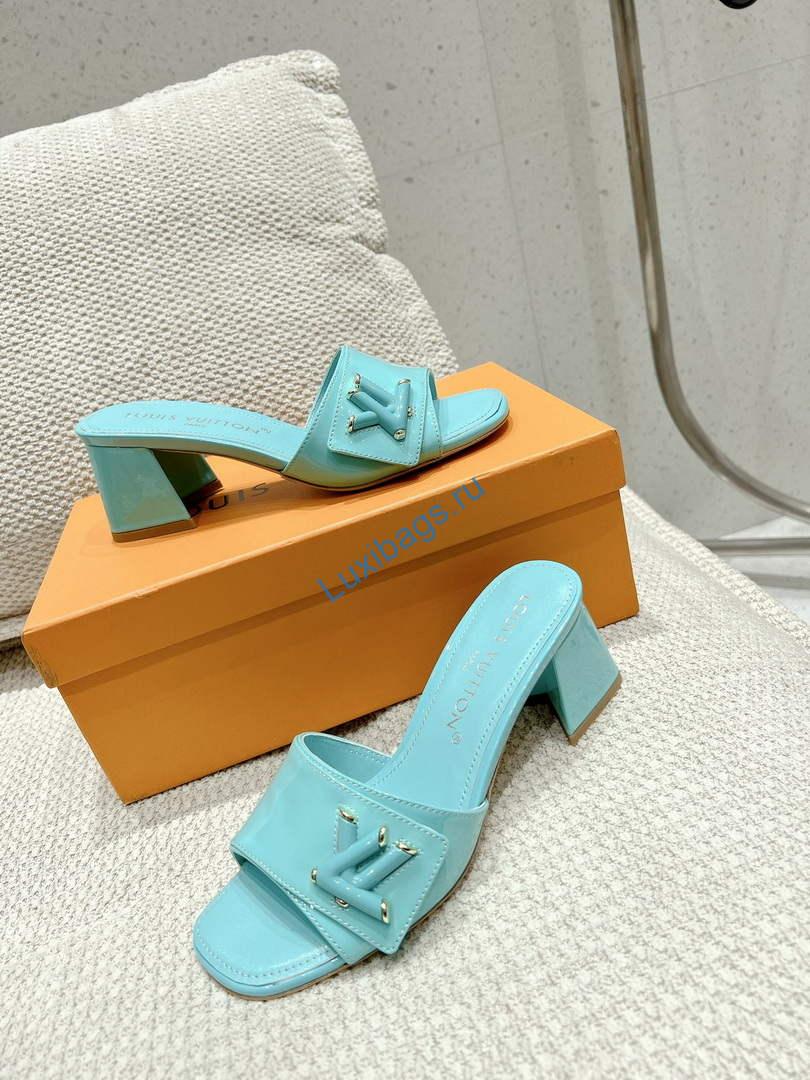 LV 1AB2OR Louis Vuitton Women's Shake Mules heel 5.5cm L68263 | lv 1ab2or louis vuitton womens shake mules heel 5 5cm l68263 4