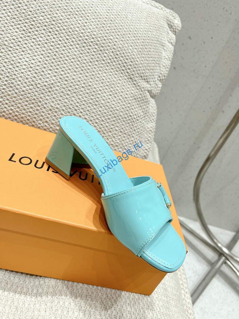 LV 1AB2OR Louis Vuitton Women's Shake Mules heel 5.5cm L68263 | lv 1ab2or louis vuitton womens shake mules heel 5 5cm l68263 5