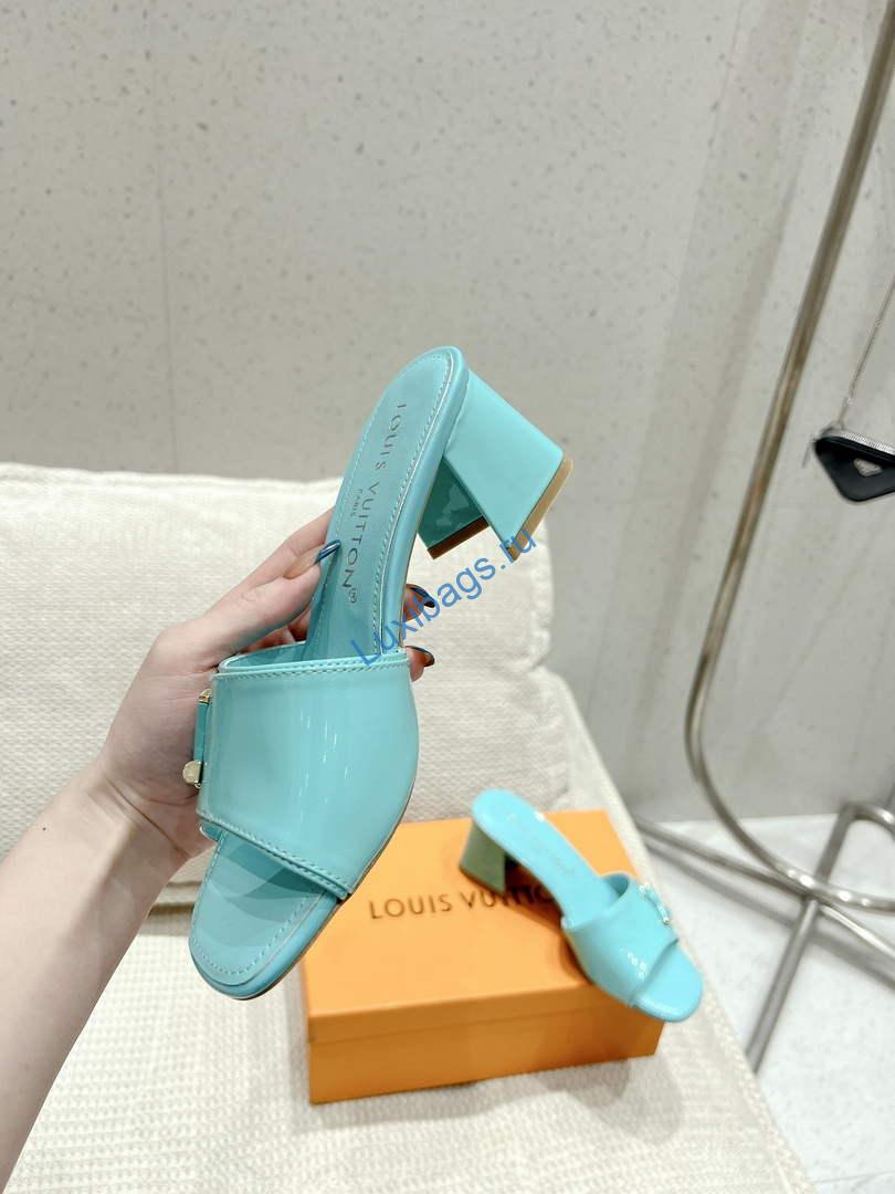 LV 1AB2OR Louis Vuitton Women's Shake Mules heel 5.5cm L68263 | lv 1ab2or louis vuitton womens shake mules heel 5 5cm l68263 6