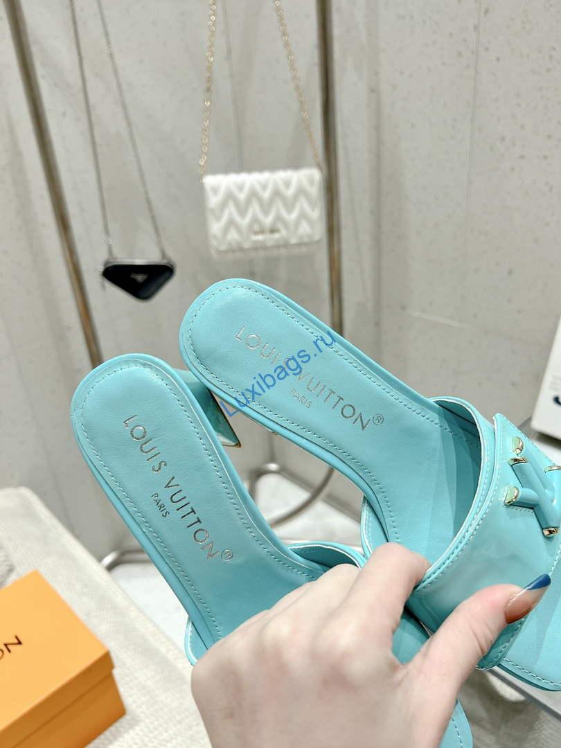 LV 1AB2OR Louis Vuitton Women's Shake Mules heel 5.5cm L68263 | lv 1ab2or louis vuitton womens shake mules heel 5 5cm l68263 8