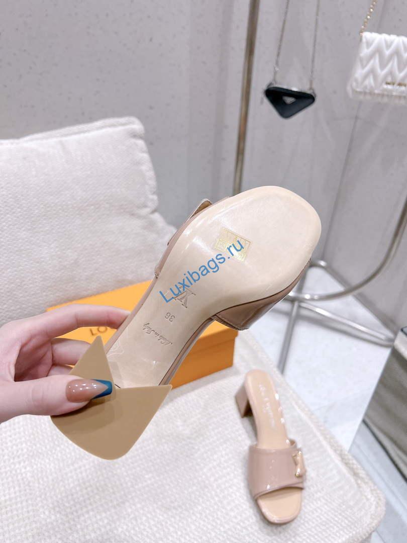 LV 1AB2OR Louis Vuitton Women's Shake Mules heel 5.5cm L68264 | lv 1ab2or louis vuitton womens shake mules heel 5 5cm l68264 9
