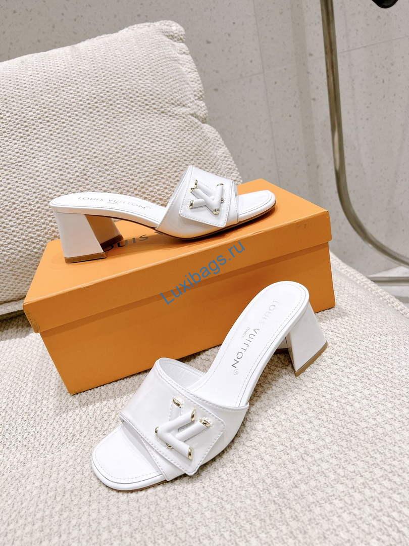 LV 1AB2OR Louis Vuitton Women's Shake Mules heel 5.5cm L68266 | lv 1ab2or louis vuitton womens shake mules heel 5 5cm l68266 4