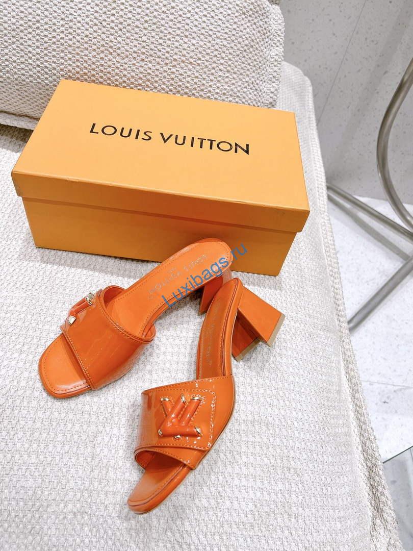 LV 1AB2OR Louis Vuitton Women's Shake Mules heel 5.5cm L68267 | lv 1ab2or louis vuitton womens shake mules heel 5 5cm l68267 2