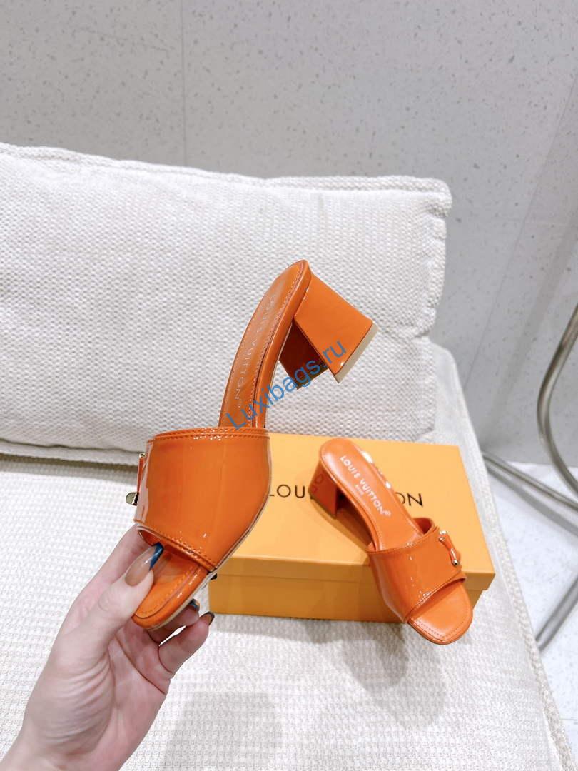 LV 1AB2OR Louis Vuitton Women's Shake Mules heel 5.5cm L68267 | lv 1ab2or louis vuitton womens shake mules heel 5 5cm l68267 5
