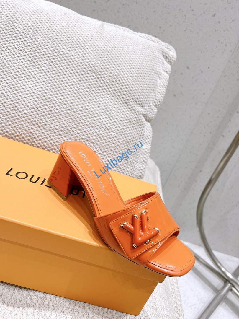 LV 1AB2OR Louis Vuitton Women's Shake Mules heel 5.5cm L68267 | lv 1ab2or louis vuitton womens shake mules heel 5 5cm l68267 6