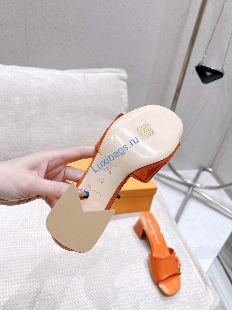 LV 1AB2OR Louis Vuitton Women's Shake Mules heel 5.5cm L68267 | lv 1ab2or louis vuitton womens shake mules heel 5 5cm l68267 9