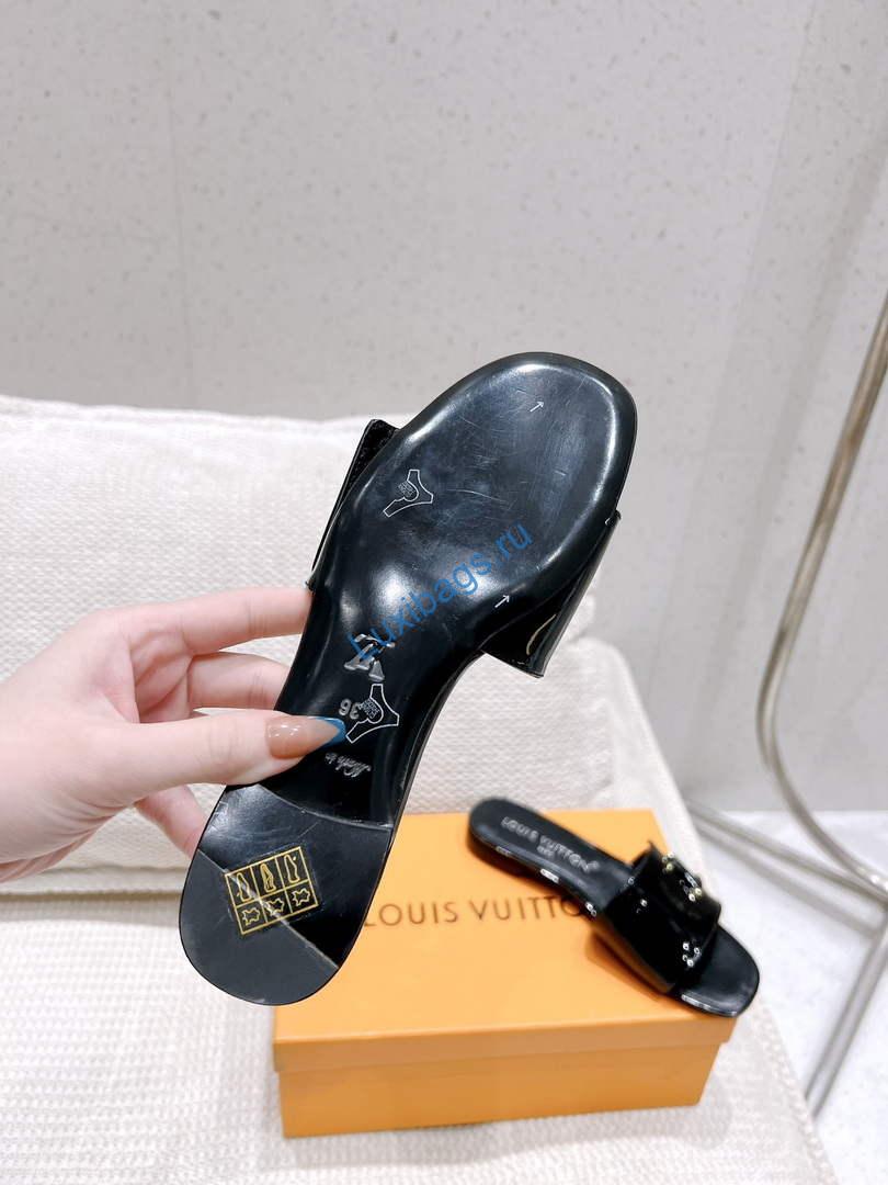 LV 1AB2QQ Louis Vuitton Women's Shake Flat Mule L68272 | lv 1ab2qq louis vuitton womens shake flat mule l68272 9