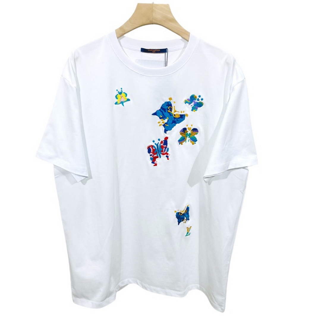 LV 1AB4UM Louis Vuitton Print Cotton Jersey Men Women's T-shirt L56228 | lv 1ab4um louis vuitton print cotton jersey men womens t shirt 94