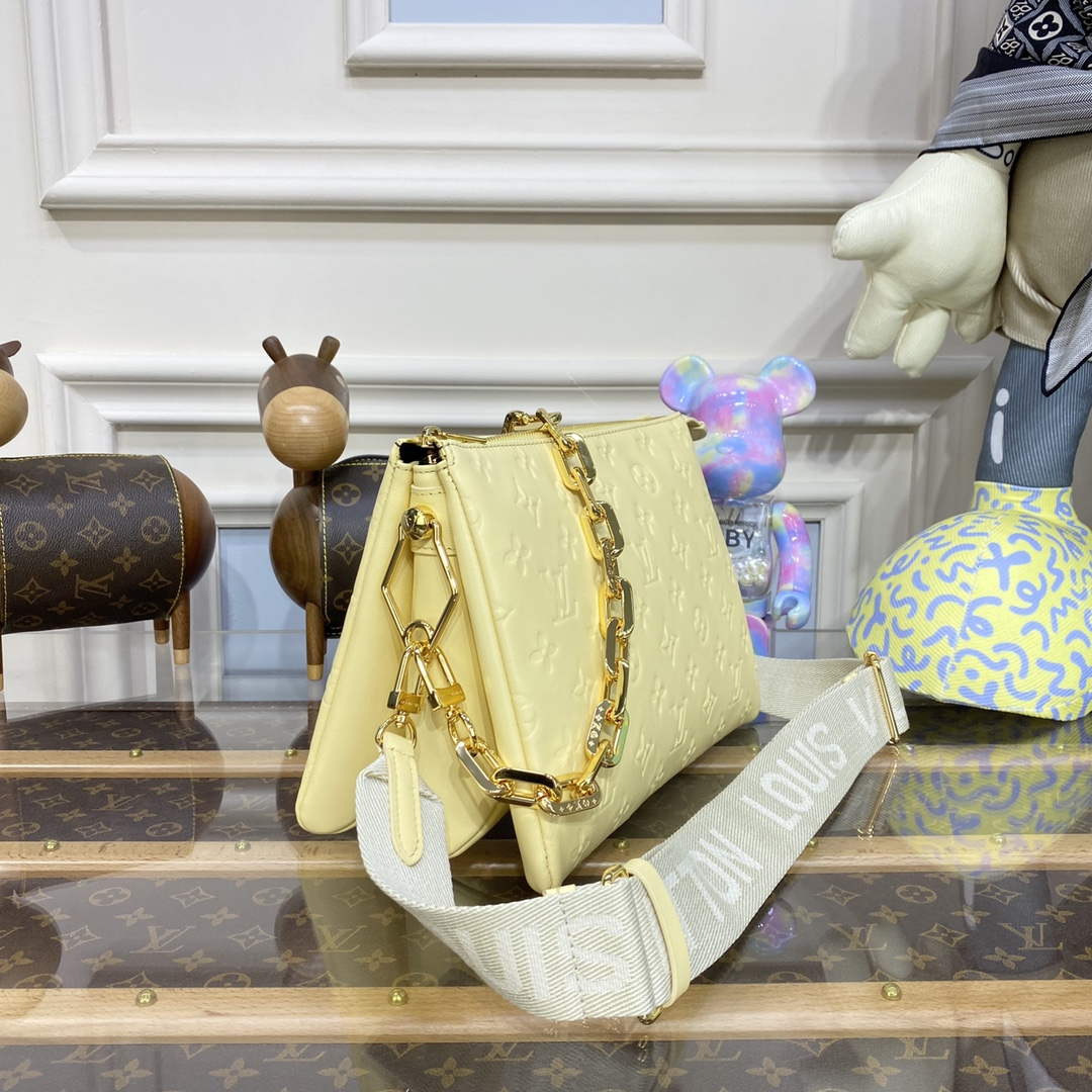 LV M20378 Louis Vuitton Coussin PM Bag lemon yellow | lv m20378 louis vuitton coussin pm bag lemon yellow 3
