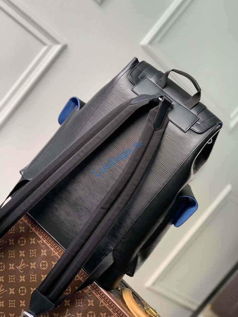 LV M41079 Louis Vuitton Christopher MM Epi Black | lv m41079 louis vuitton christopher mm epi black 002
