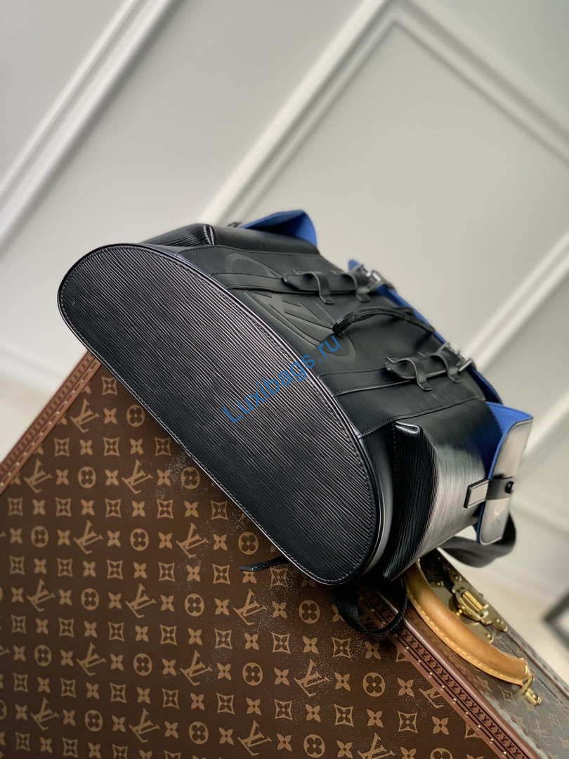 LV M41079 Louis Vuitton Christopher MM Epi Black | lv m41079 louis vuitton christopher mm epi black 004