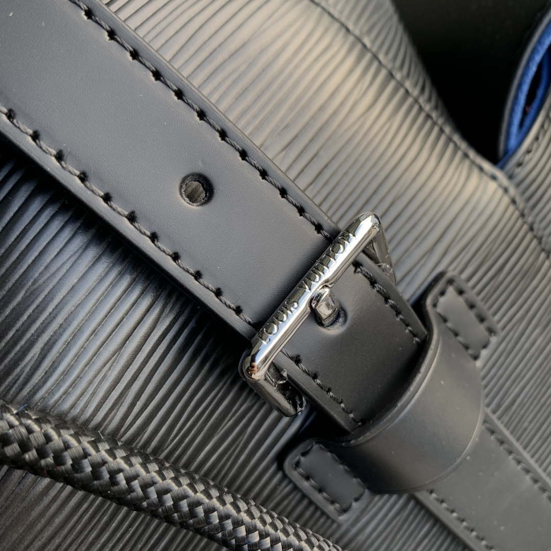 LV M41079 Louis Vuitton Christopher MM Epi Black | lv m41079 louis vuitton christopher mm epi black 005