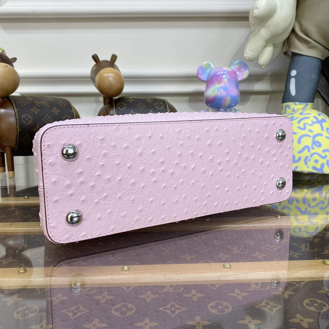 LV N81279 Louis Vuitton Capucines MM Handbag Rose Calypso | lv n81279 louis vuitton capucines mm handbag rose calypso 4