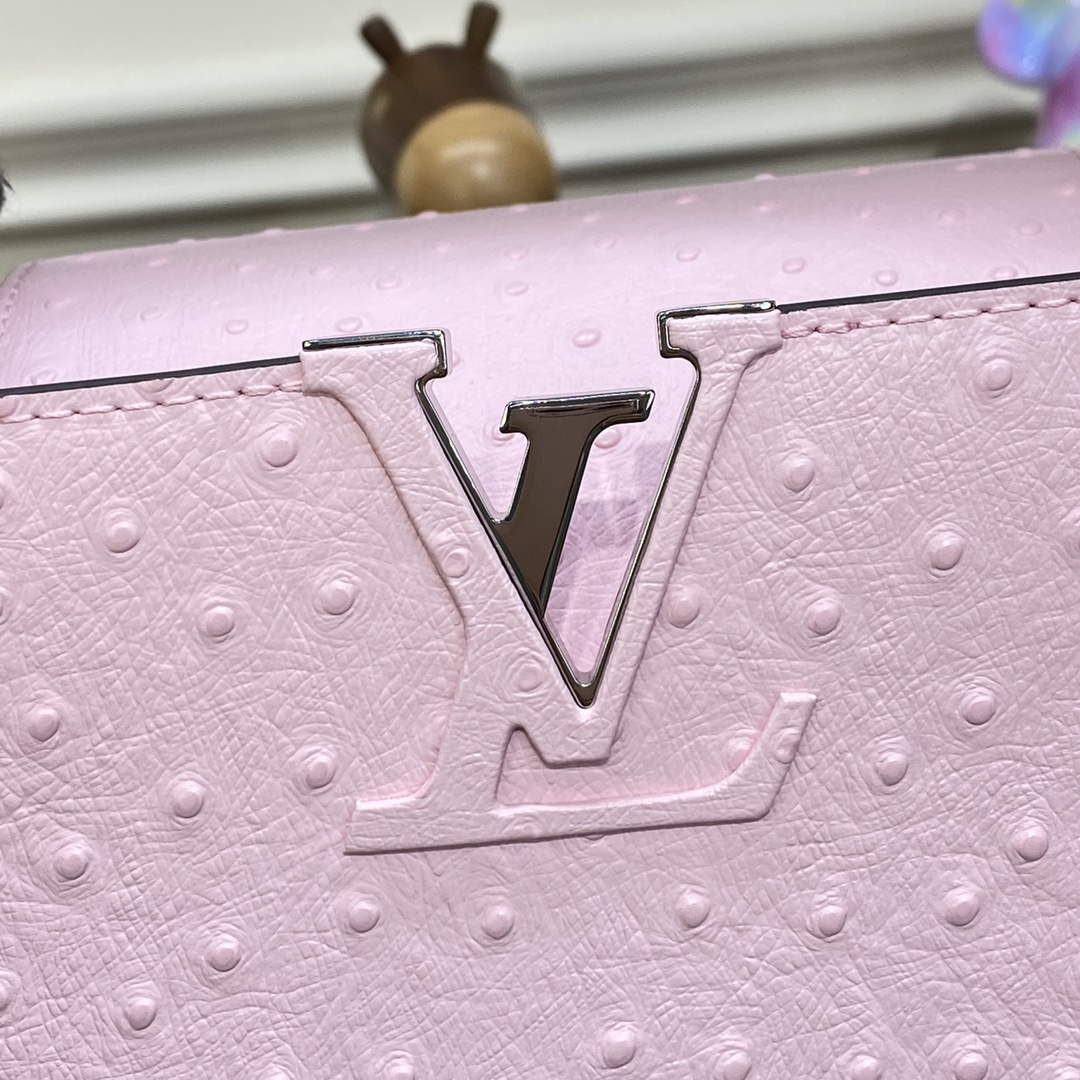 LV N81279 Louis Vuitton Capucines MM Handbag Rose Calypso | lv n81279 louis vuitton capucines mm handbag rose calypso 6