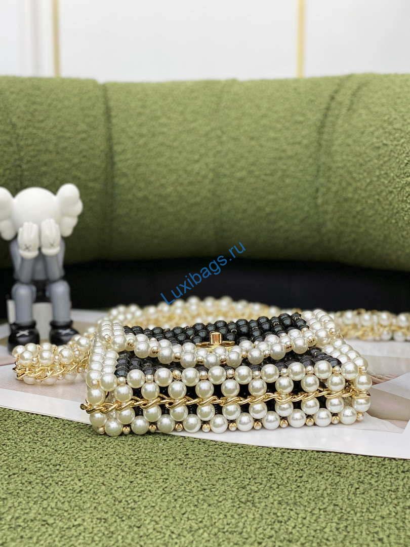 Chanel 22SS summer new collection artificial pearls and glazed pearl strings Black | chanel 22ss summer new collection artificial pearls and glazed pearl strings black 006