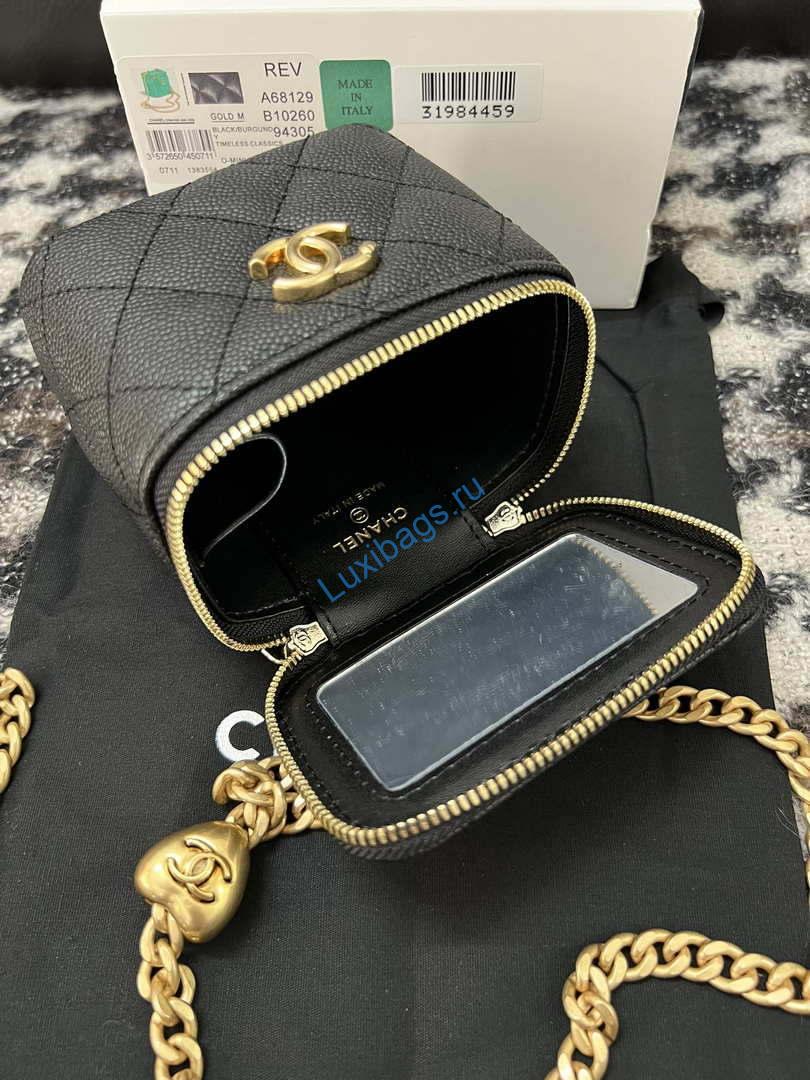 Chanel AP3203 Clutch With Chain Grained Calfskin Black | chanel ap3203 clutch with chain grained calfskin black 017
