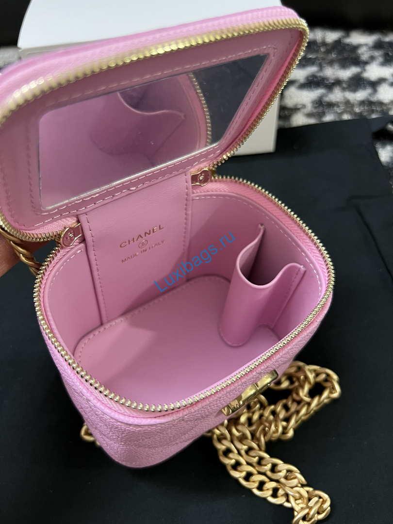 Chanel AP3203 Clutch With Chain Grained Calfskin Pink | chanel ap3203 clutch with chain grained calfskin pink 008