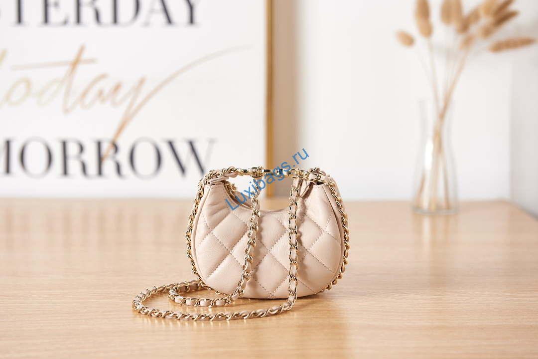 Chanel AP3232 Clutch With Chain Lambskin & Shiny Light Gold Metal Beige | chanel ap3232 clutch with chain lambskin shiny light gold metal light pinkk 003
