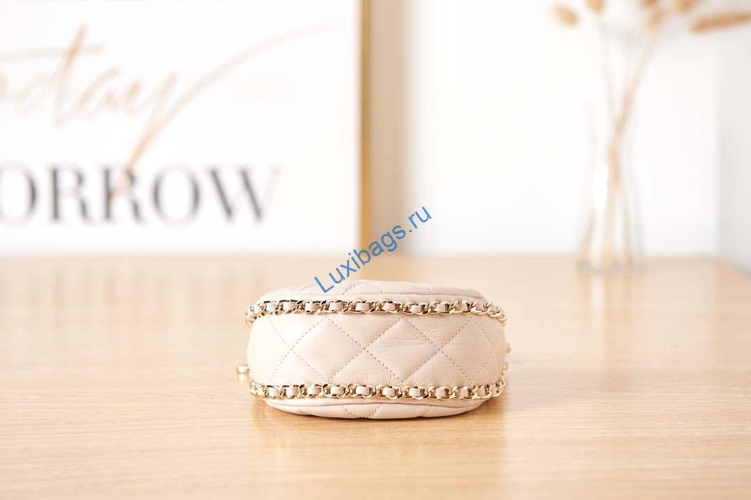 Chanel AP3232 Clutch With Chain Lambskin & Shiny Light Gold Metal Beige | chanel ap3232 clutch with chain lambskin shiny light gold metal light pinkk 006