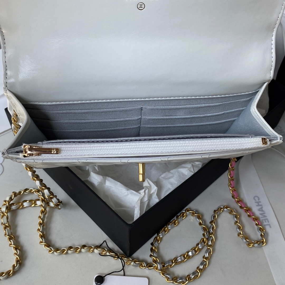 Chanel AP3240 Flap Bag With Top Handle Lambskin & Gold-Tone Metal White | chanel ap3240 flap bag with top handle lambskin gold tone metal white 007