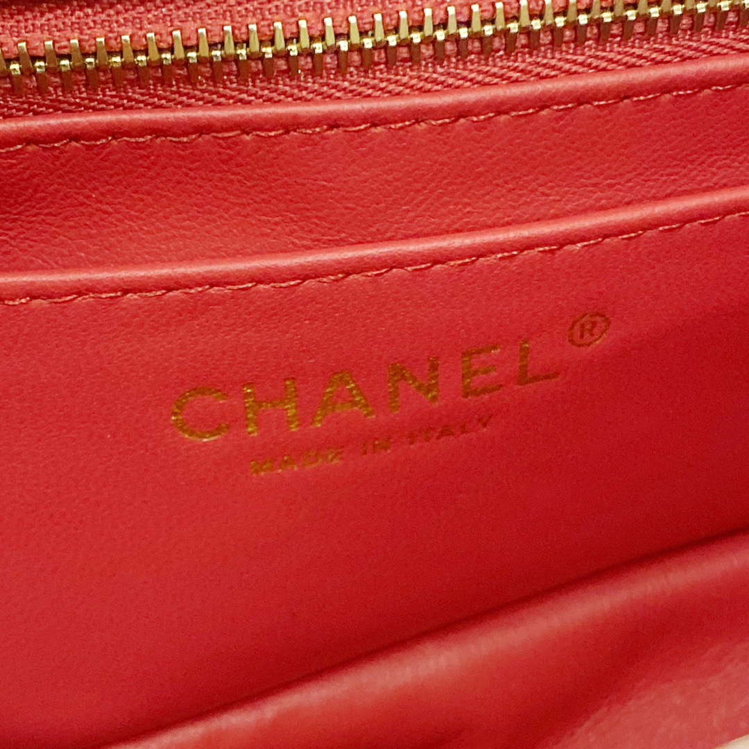 Chanel AS3041 Flap Classic Bag CF Camellia Lambskin Pink Gold | chanel as3041 flap classic bag cf camellia lambskin pink gold 009