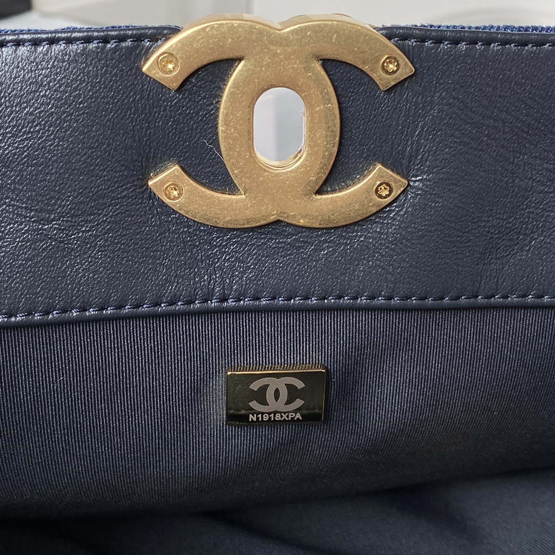 Chanel AS3519 CHANEL 23K Shopping Bag Denim Blue | chanel as3519 chanel 23k shopping bag denim blue 008