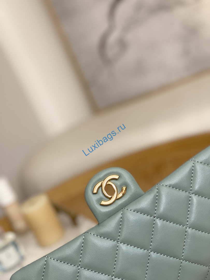 Chanel AS3777 Flap Bag Lambskin & Gold-Tone Metal Light Blue | chanel as3777 flap bag lambskin gold tone metal light blue 006