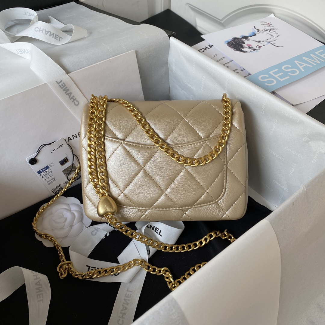 Chanel AS3829 Mini Flap Chain Bag Gold Lambskin Gold | chanel as3829 mini flap chain bag gold calfskin gold 002 487ebb1b 4790 49f5 b6fa d4ae8f938c0c