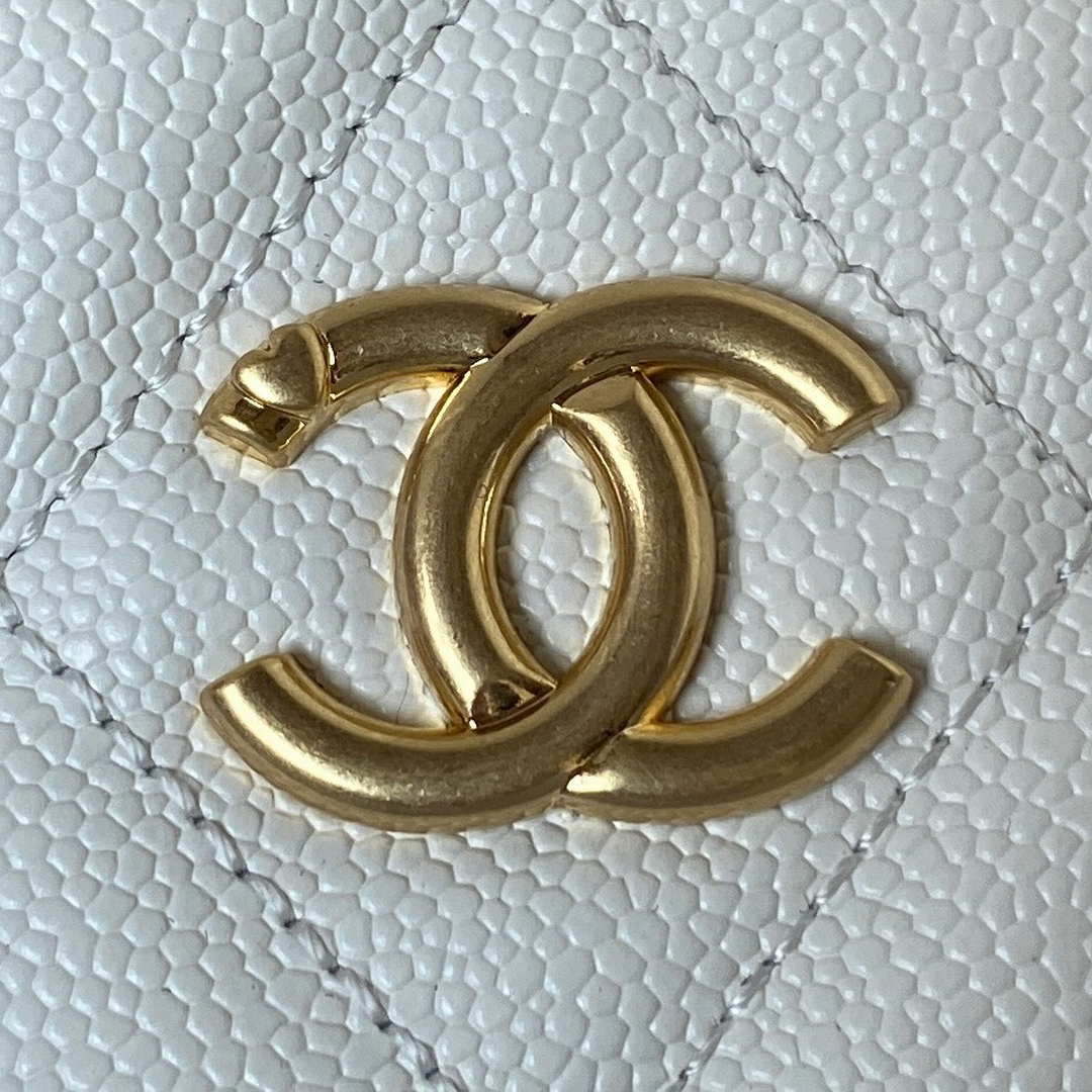 Chanel AS3830 Small Hobo Handbag White Calfskin Gold | chanel as3830 small hobo handbag white calfskin gold 003