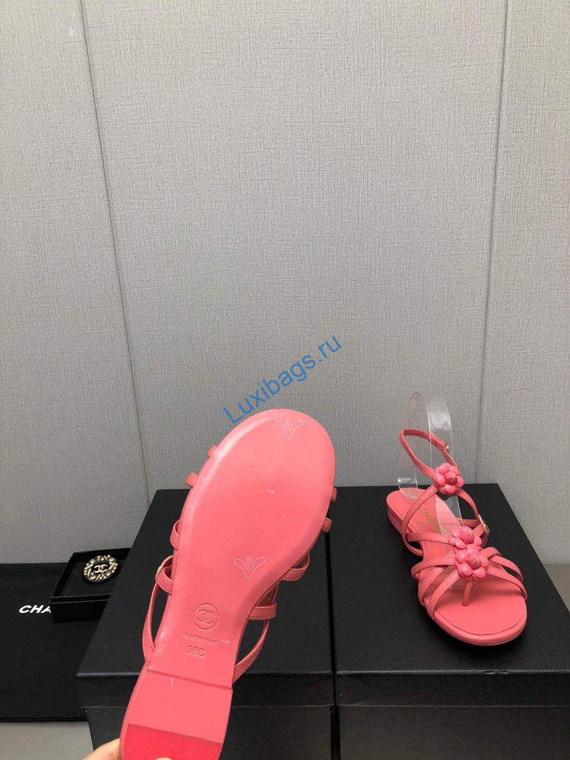 Chanel G40128 Women's Sandals Shoes Lambskin C90223 | chanel g40128 womens sandals shoes lambskin c90223 8