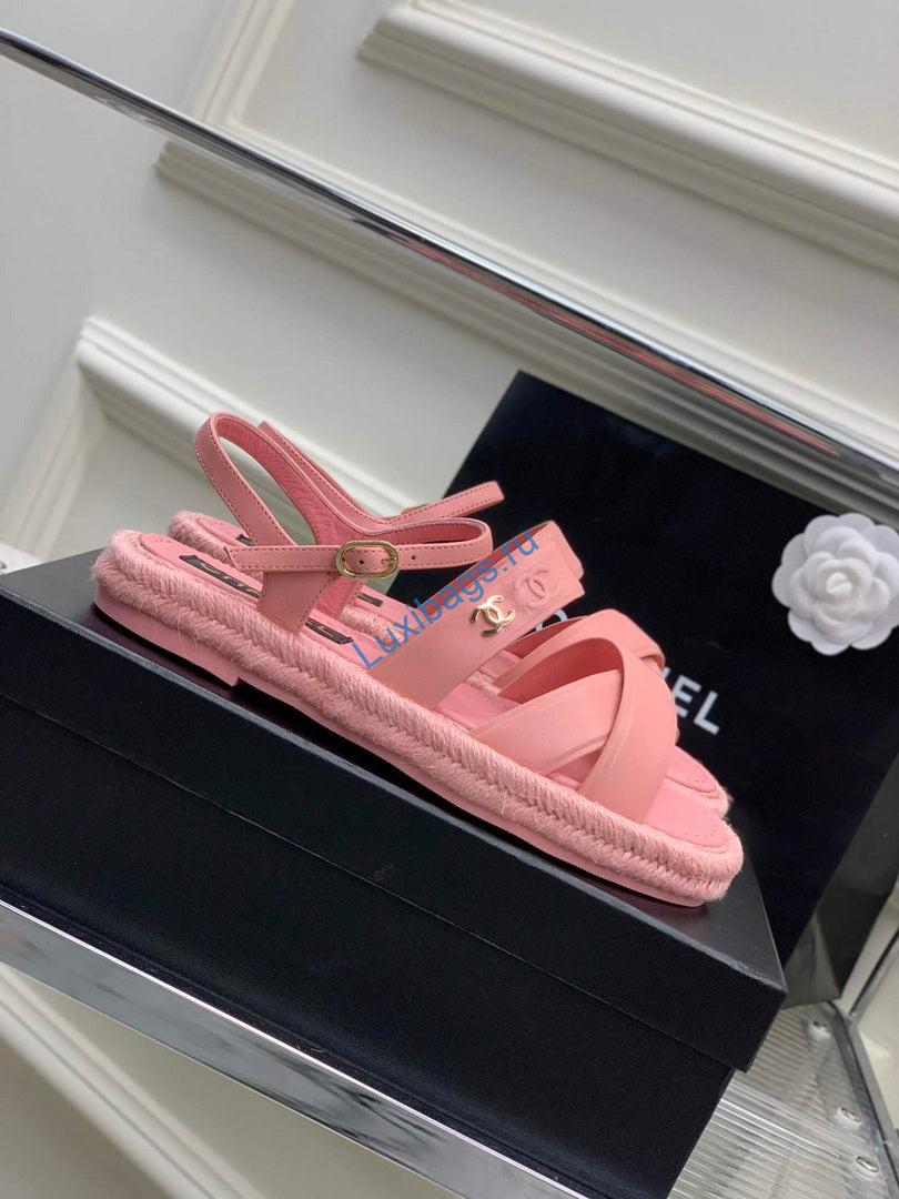 Chanel G40132 Women's Sandals Shoes Lambskin C90213 | chanel g40132 womens sandals shoes lambskin c90213 5