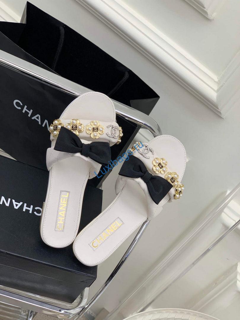 Chanel G40132 Women's Slippers Shoes Lambskin C90200 | chanel g40132 womens slippers shoes lambskin c90200 2