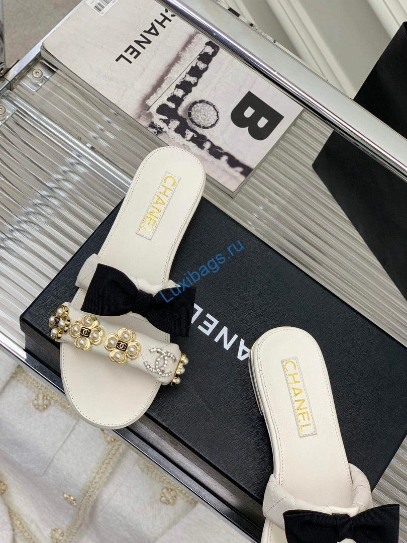 Chanel G40132 Women's Slippers Shoes Lambskin C90200 | chanel g40132 womens slippers shoes lambskin c90200 4