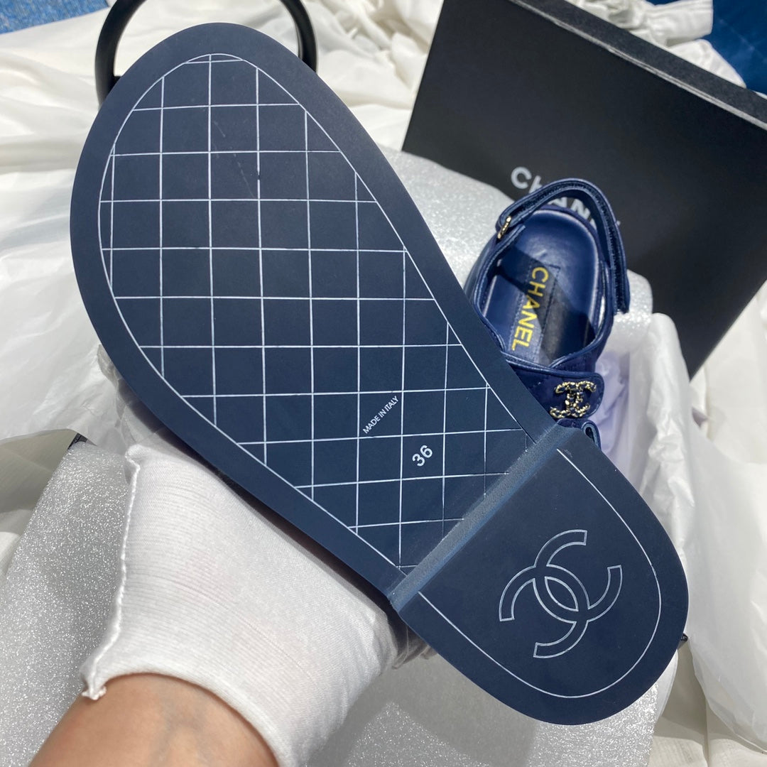 Chanel G40138 Women's Sandals Shoes Lambskin C90236 | chanel g40138 womens sandals shoes lambskin c90236 9
