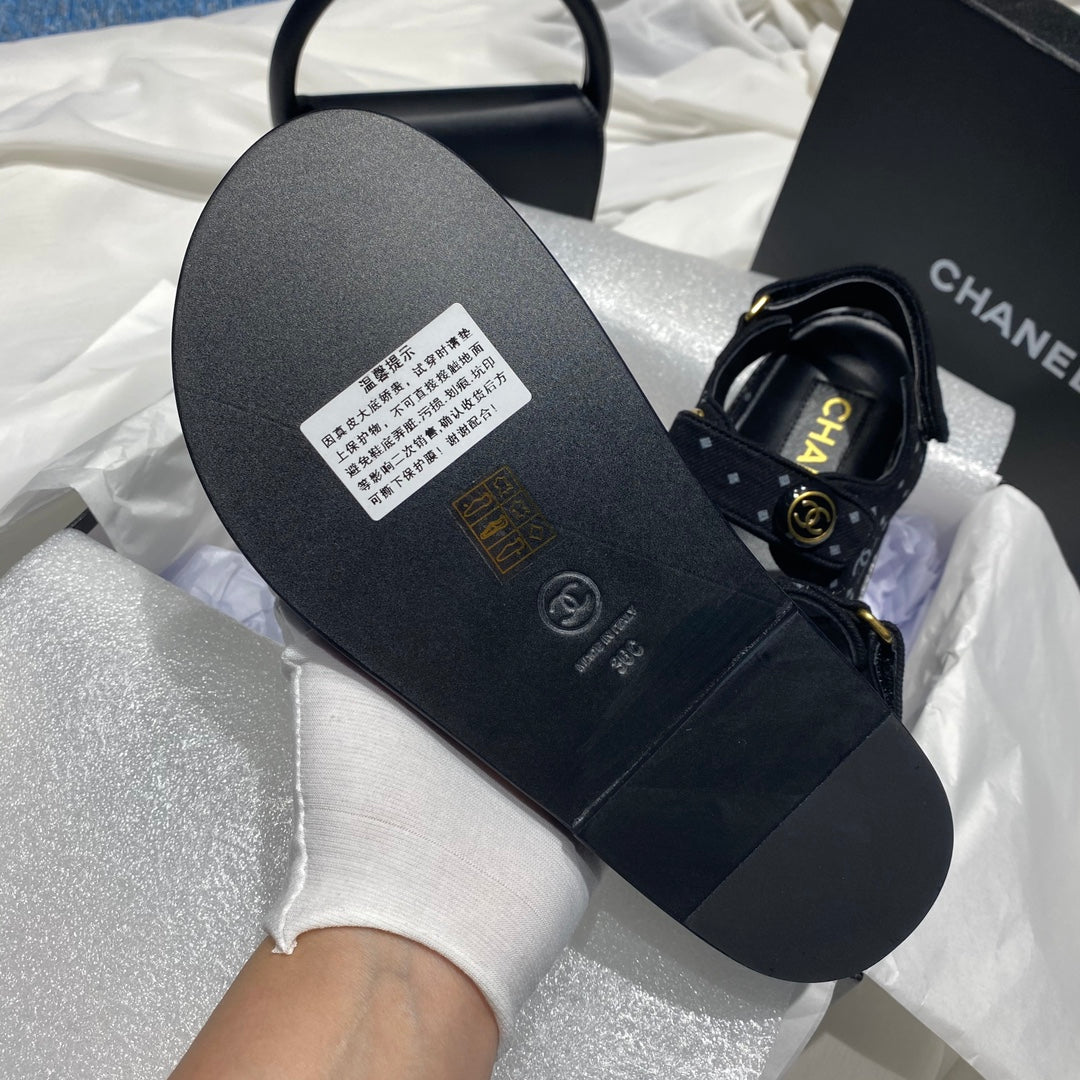 Chanel G40138 Women's Sandals Shoes Lambskin C90241 | chanel g40138 womens sandals shoes lambskin c90241 9