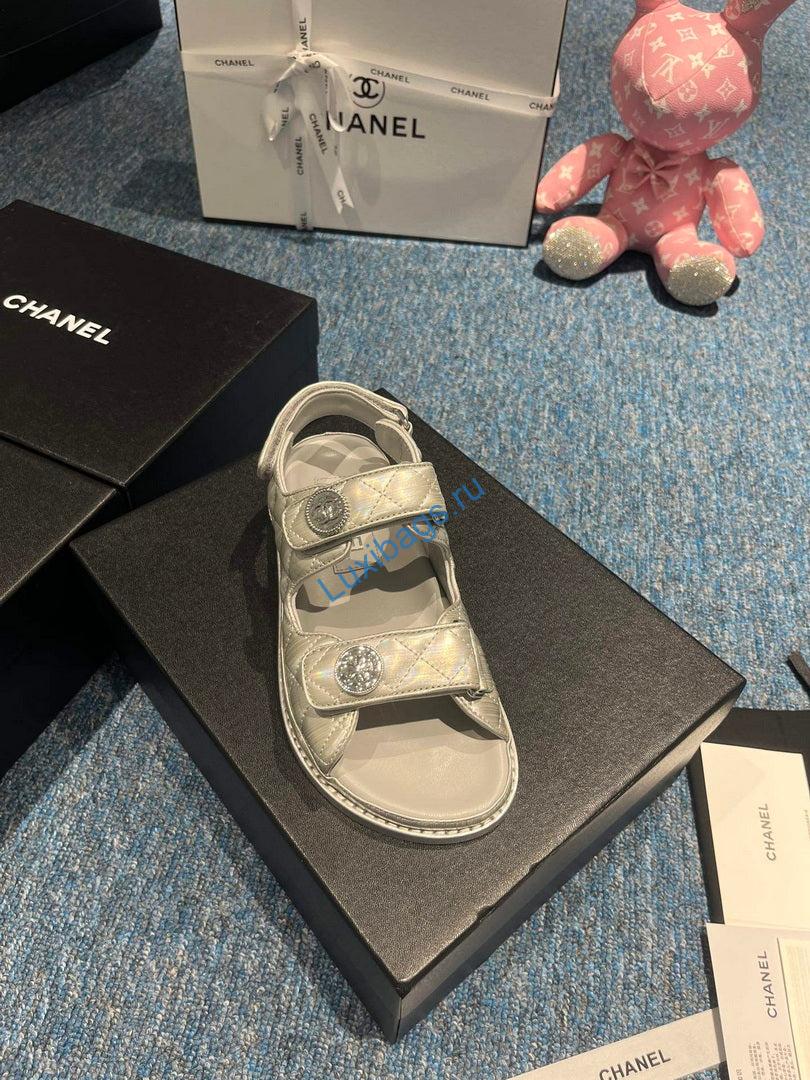 Chanel G40138 Women's Sandals Shoes Lambskin C90250 | chanel g40138 womens sandals shoes lambskin c90250 5