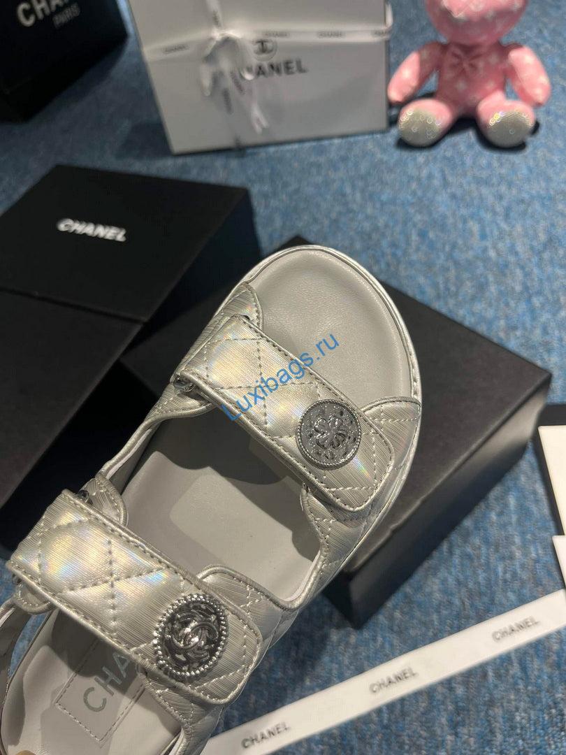 Chanel G40138 Women's Sandals Shoes Lambskin C90250 | chanel g40138 womens sandals shoes lambskin c90250 8