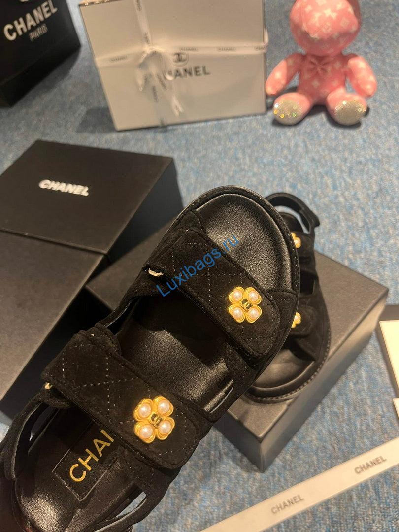 Chanel G40138 Women's Sandals Shoes Lambskin C90254 | chanel g40138 womens sandals shoes lambskin c90254 8