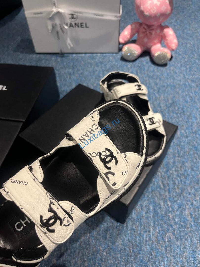 Chanel G40138 Women's Sandals Shoes Lambskin C90260 | chanel g40138 womens sandals shoes lambskin c90260 8